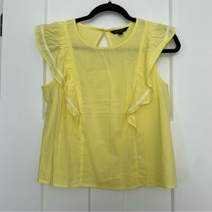 Butter Yellow Flowy Blouse
